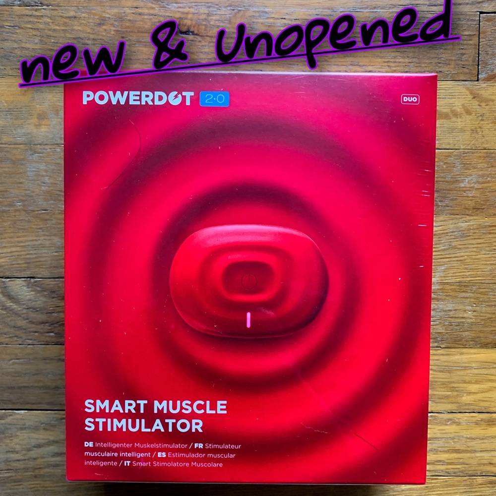 PowerDot 2.0 *DUO* red TENS NMES muscle recovery power dot therabody